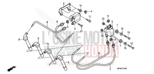 BOBINE D'ALLUMAGE CBF1000AA de 2010